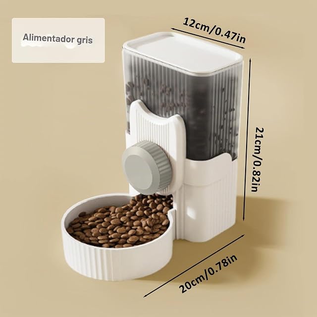 Foto 2 de 7 de Dispensador automático de alimentos para conejos, 1000 ml para animales domésticos pequeños, para conejos