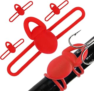 Gancio Portaamo per Canna da | Set of 5 Gancio Esca in | Elasticità Elevata, Attrezzatura Multifunzionale Compatta per Praticanti