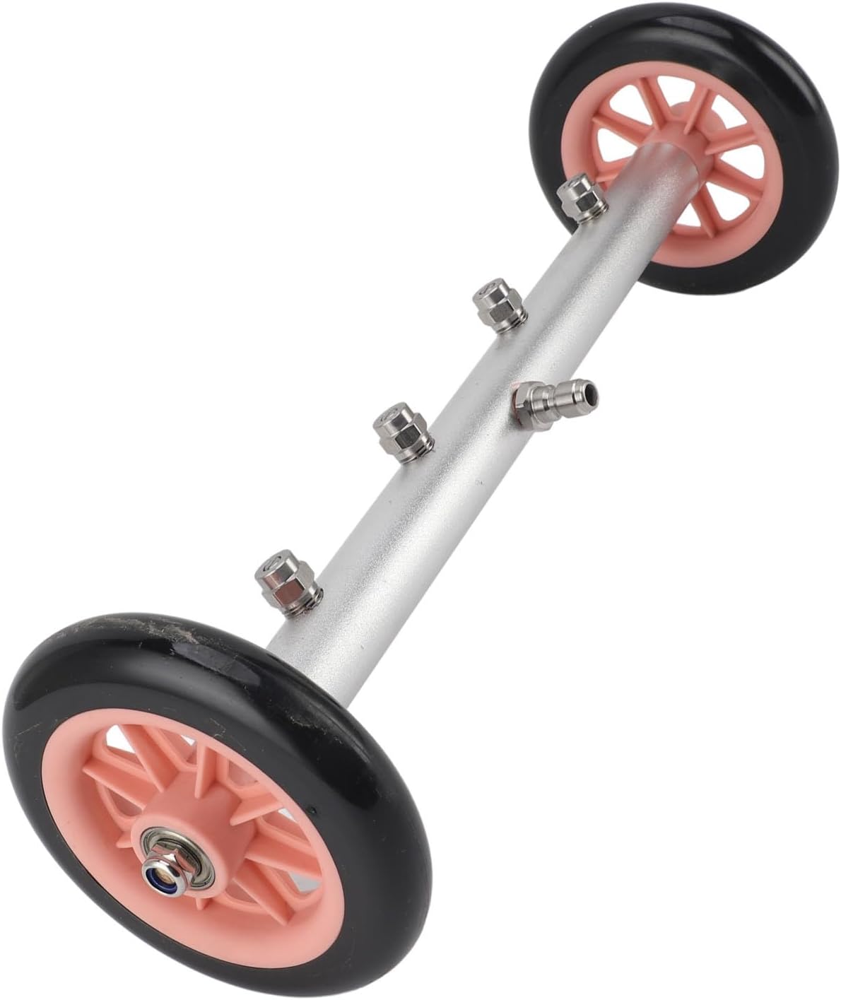 Pressure Washer Water Broom, Efficient Precise Waterflow Stainless Steel Nozzle 16 Inch Lightweight Undercarriage Washer for SUV (Pink Black)