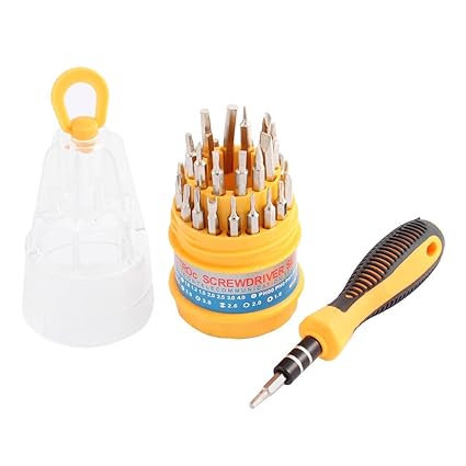 Muskan Enterprises -ME Handle Hex Torx Slotted Tri-wing Screwdrivers Bits Set 31 in 1