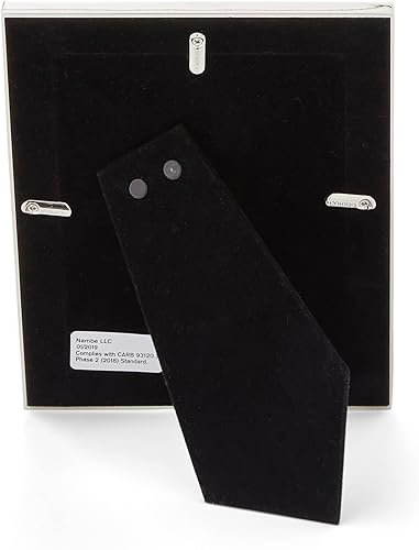 Miniatura 4 de nambe Dazzle - Marco de fotos de 4 x 6 pulgadas, marco de fotos con vidrio templado, diseño vintage y contemporáneo, exhibición de mesa para