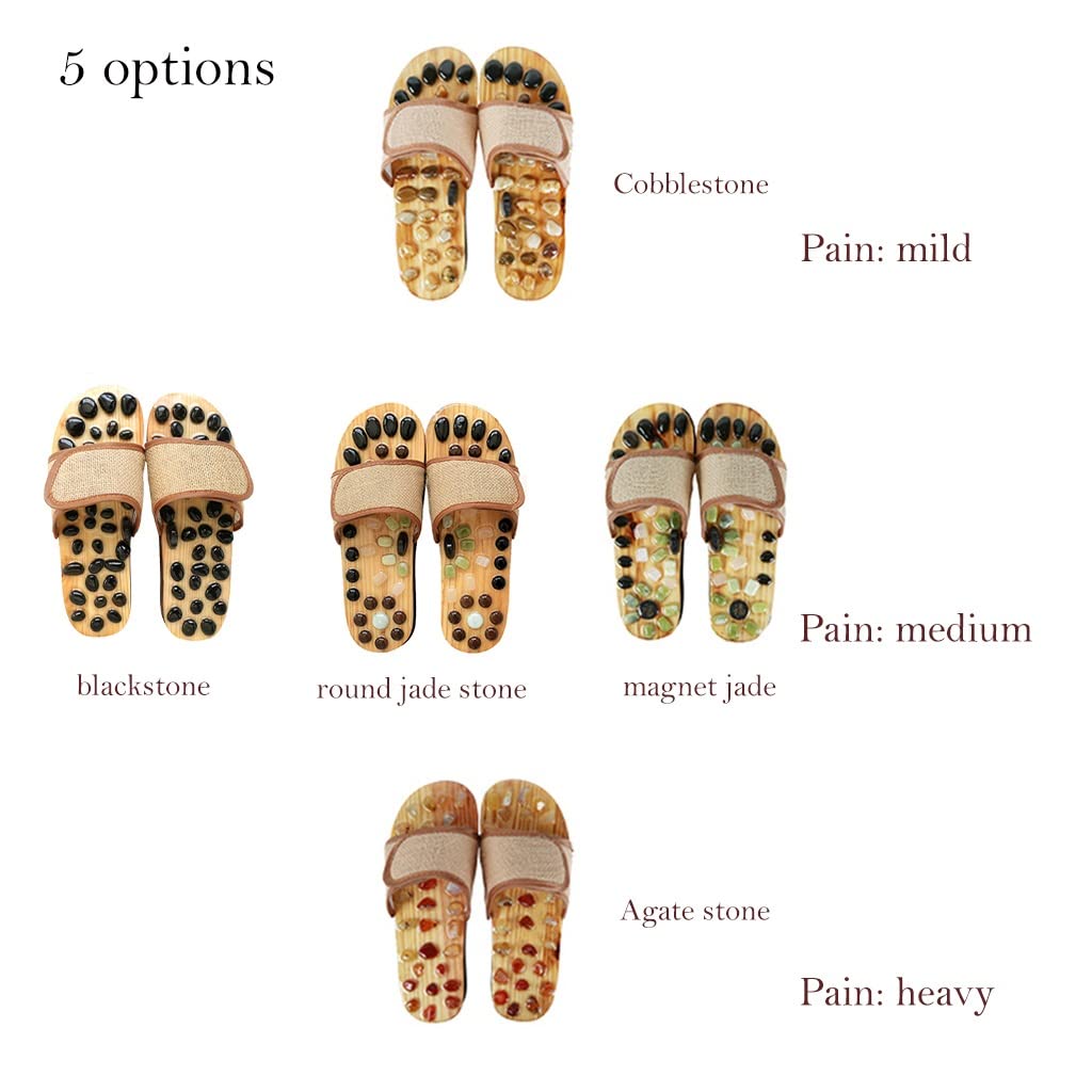 MTFBQ Hausschuhe Massage Hausschuhe Sandalen Für Damen Herren Akupressur Reflexzonenmassage Fußmassagegerät rutschfeste Duschschuhe Schmerzen Lindern, Geschenke Für Mama Und Papa