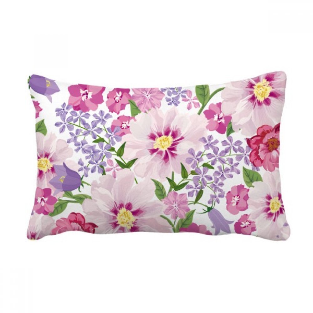 Coussin lombaire fleur de mer dessin art multicolore 40x60 cm pour canapé