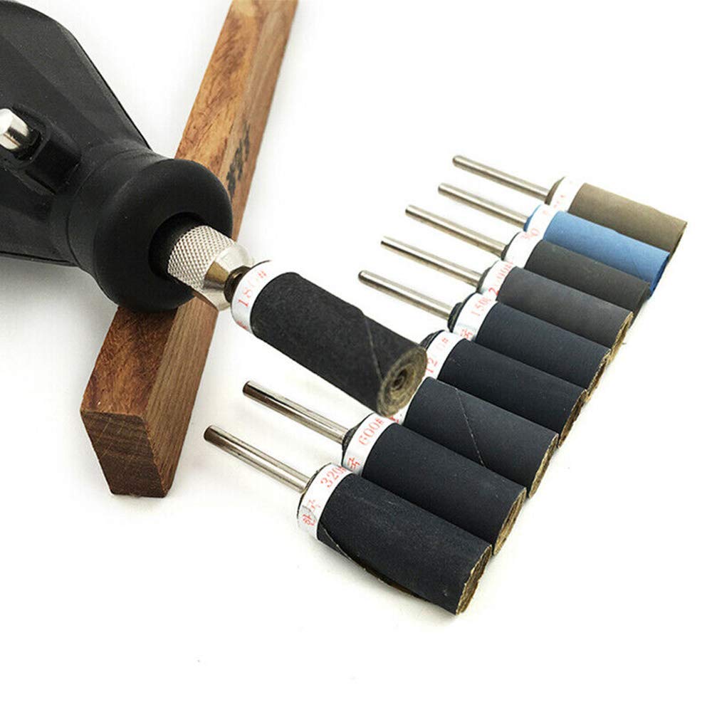 Lot De 50 Manchons De Ponçage 1 Pouce (25,4 Mm) Grain 60 – Avec 2 Mandrins 1/4 Pouce (6,35 Mm) – Marque Uxcell – Neuf