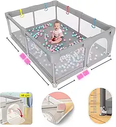 Cercadinho Infantil Bebê Grande Portátil Desmontável, 180x150x68cm, PYTHON FLY