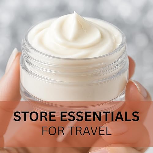 Miniatura 6 de ToolUSA conjunto de 12 piezas de frascos con tapas color blanco - 0.84 onzas líquidas tj-18625, Transparente