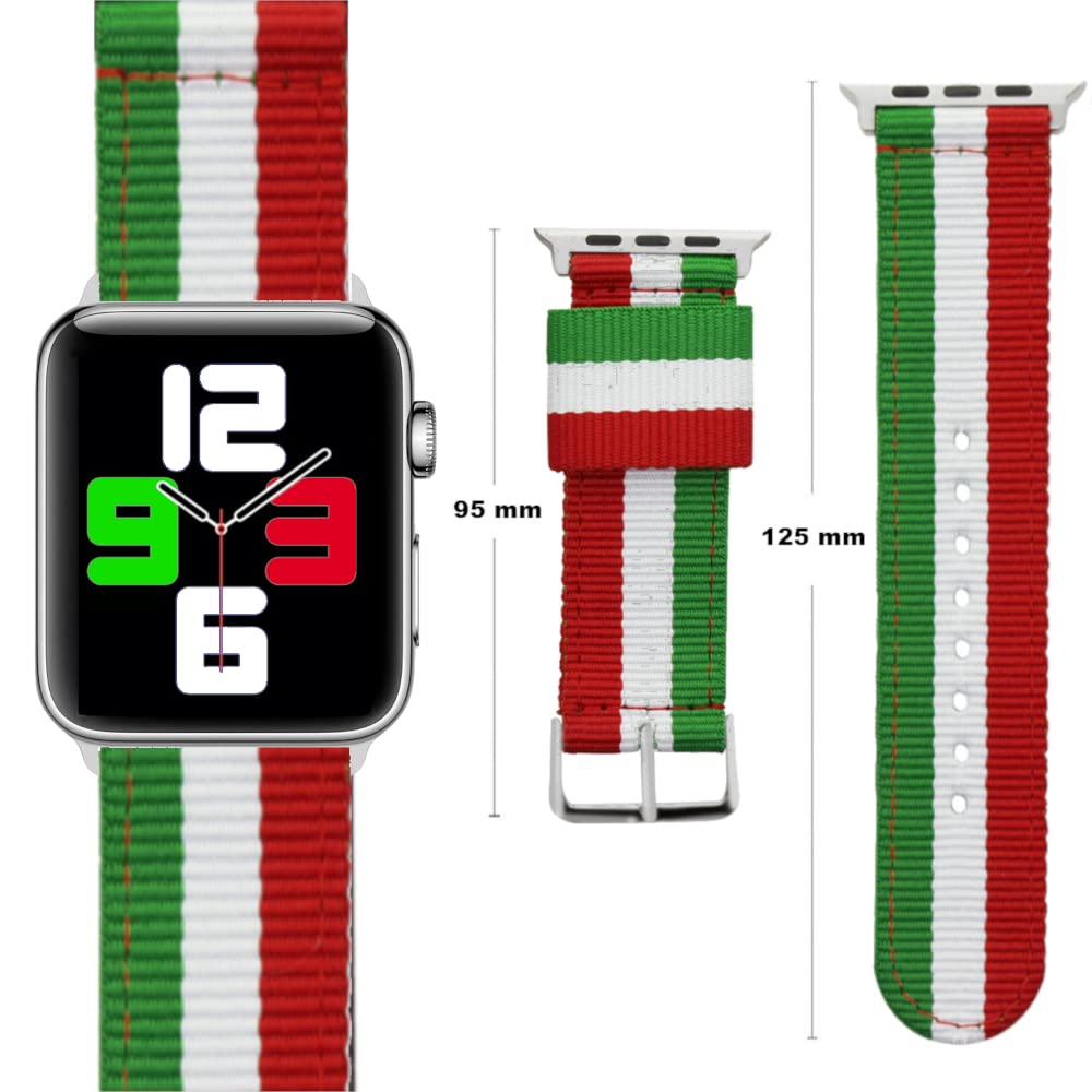 ESTUYOYA, Italy Strap Compatible with Apple Watch 49mm 46mm 45mm 44mm, (42mm-Serie 1-3) - Image 4