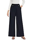 GRACE KARIN Womens Wide Leg Dress Pants, 2025 High Waisted Work Trousers, Business Casual Long Palazzo with Pockets