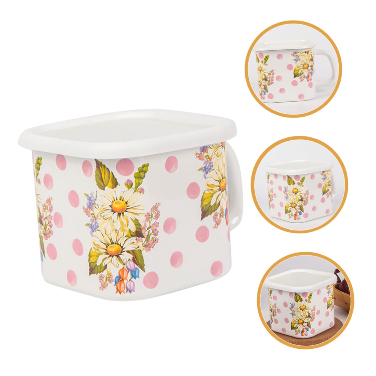 ABOOFAN 3 Piezas Tazón De Esmalte Tazón Para Servir Comida Cuenco Para Cocina De Sopa Esmaltado De Arroz Casero De Fideos De Ramen Creativo De Sopa