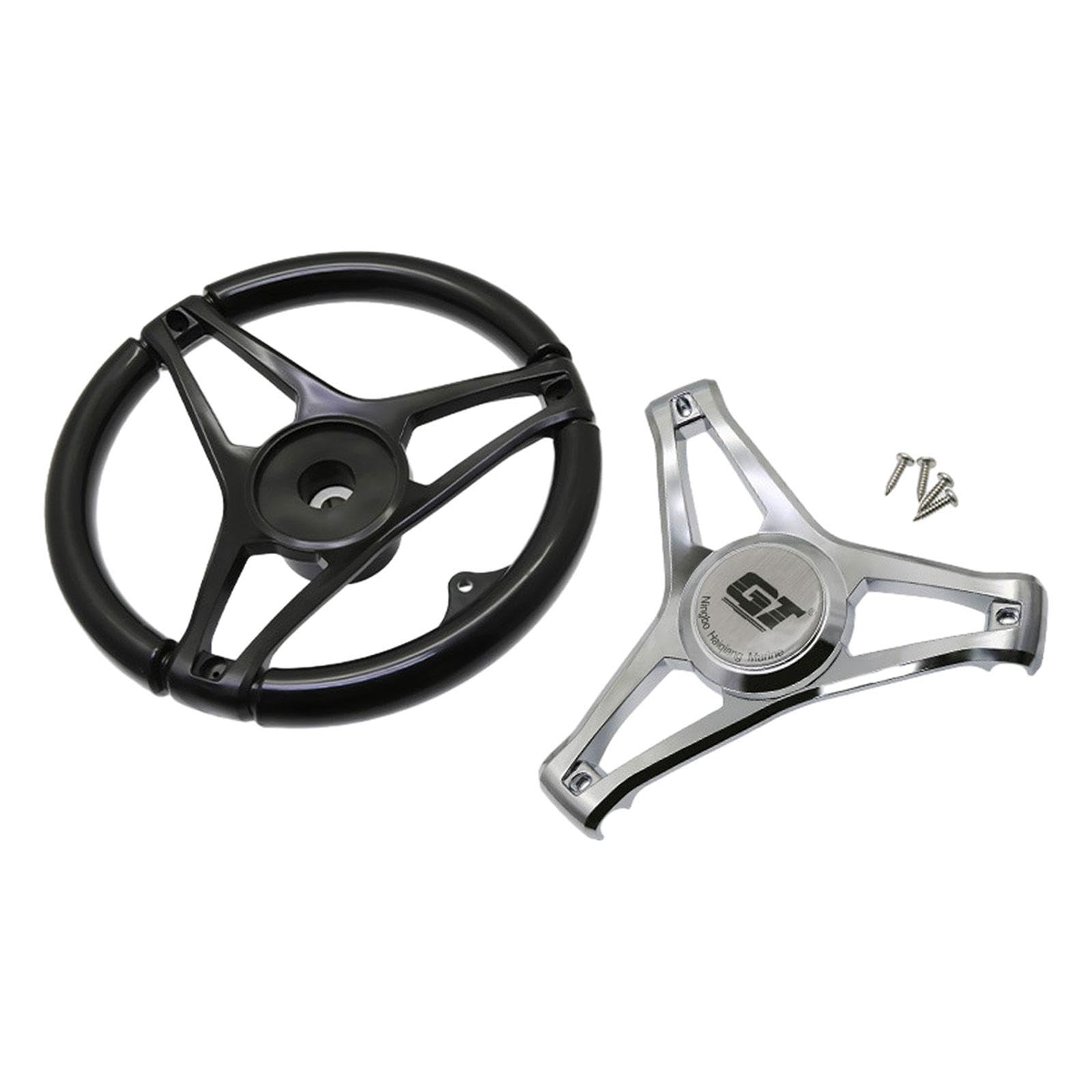 Volante de Barco de 340mm, Nailon Antideslizante, vehículos acuáticos Premium, Volante Marino, Accesorios para Barcos