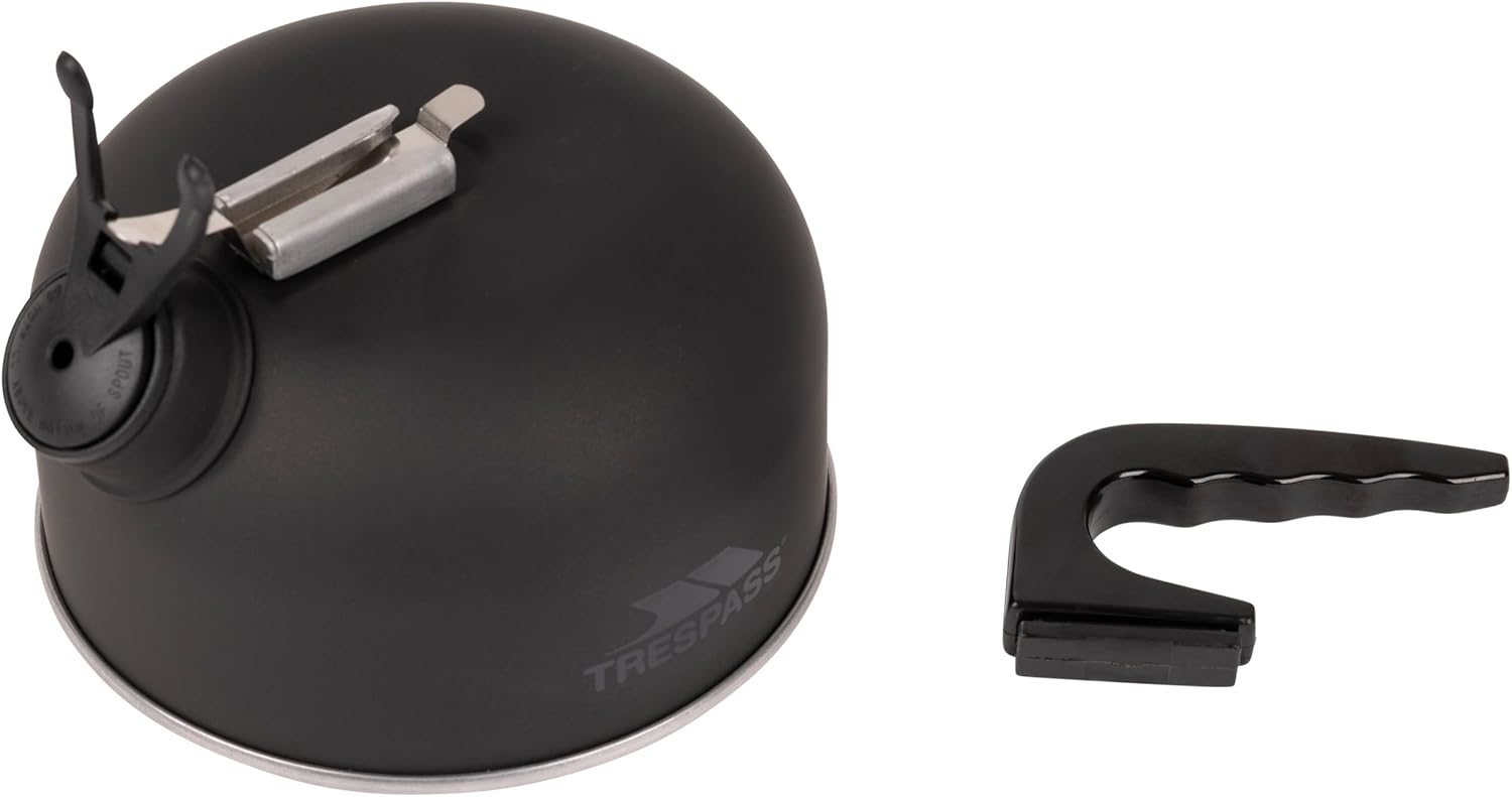 Trespass Boil Camping Kettle, Matt Black, One Size