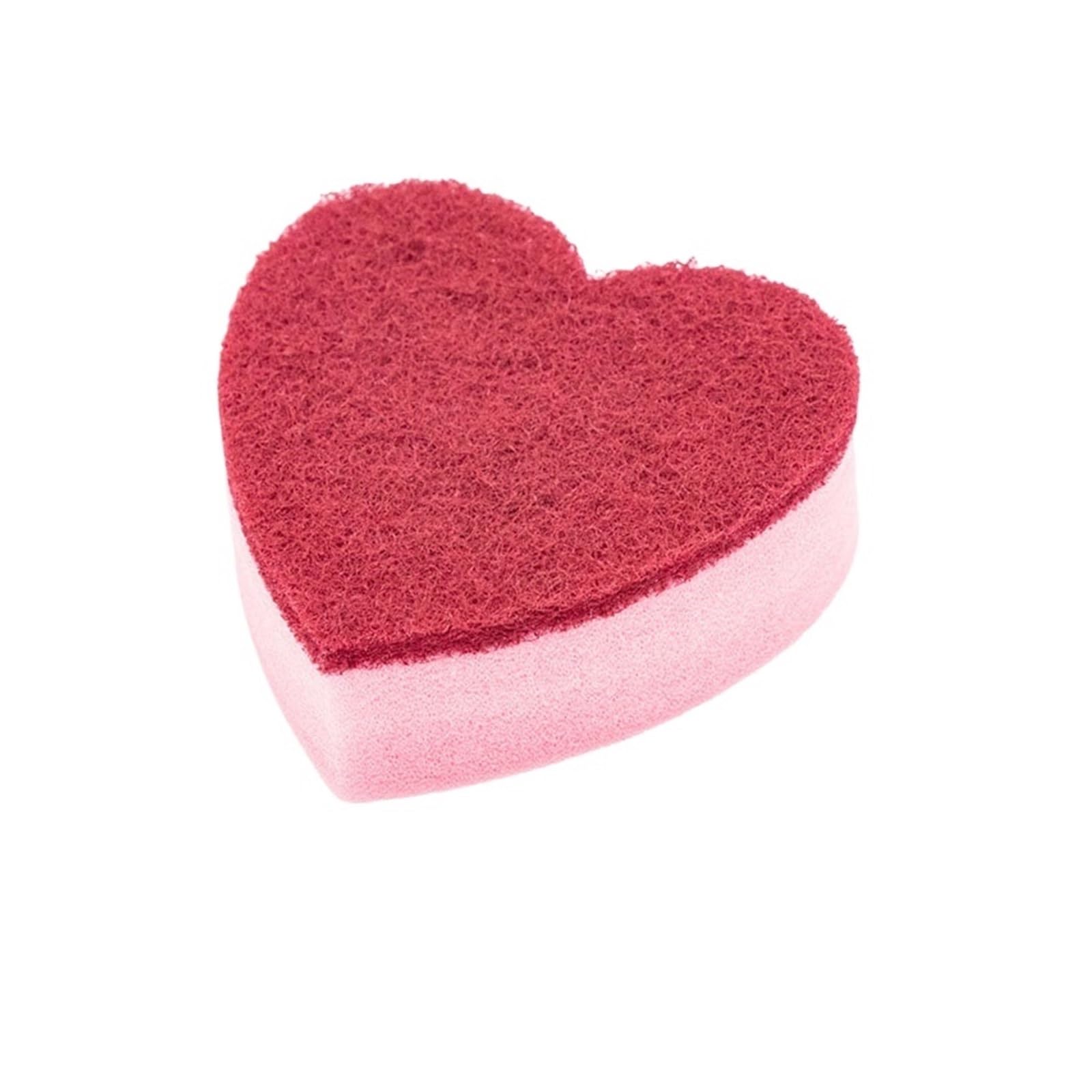 WZPTLKIBAD 20PC Red Heart Non-Scratch Kitchen Scrub Sponges