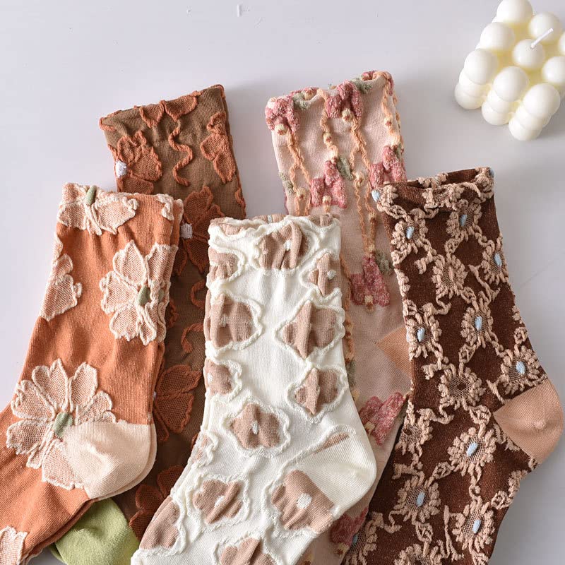 Vincent Creation Sokken voor dames en meisjes, 10 paar, gestippeld en gestreept, katoen, multicolor Vincent Creation Sokken voor dames en meisjes, 10 paar, gestippeld en gestreept, katoen, multicolor