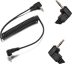 2.5mm-C1 Camera Remote Control Shutter Release Cable for Canon T6i T6S T5 T5i T4i T3i T3 T2i T1i XT XTi XSi SL2/ EOS M 700D 650D 600D 550D 500D 1100D 80D 70D 60D Series