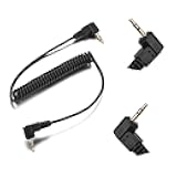 2.5mm-C1 Camera Remote Control Shutter Release Cable for Canon T6i T6S T5 T5i T4i T3i T3 T2i T1i XT XTi XSi SL2/ EOS M 700D 650D 600D 550D 500D 1100D 80D 70D 60D Series