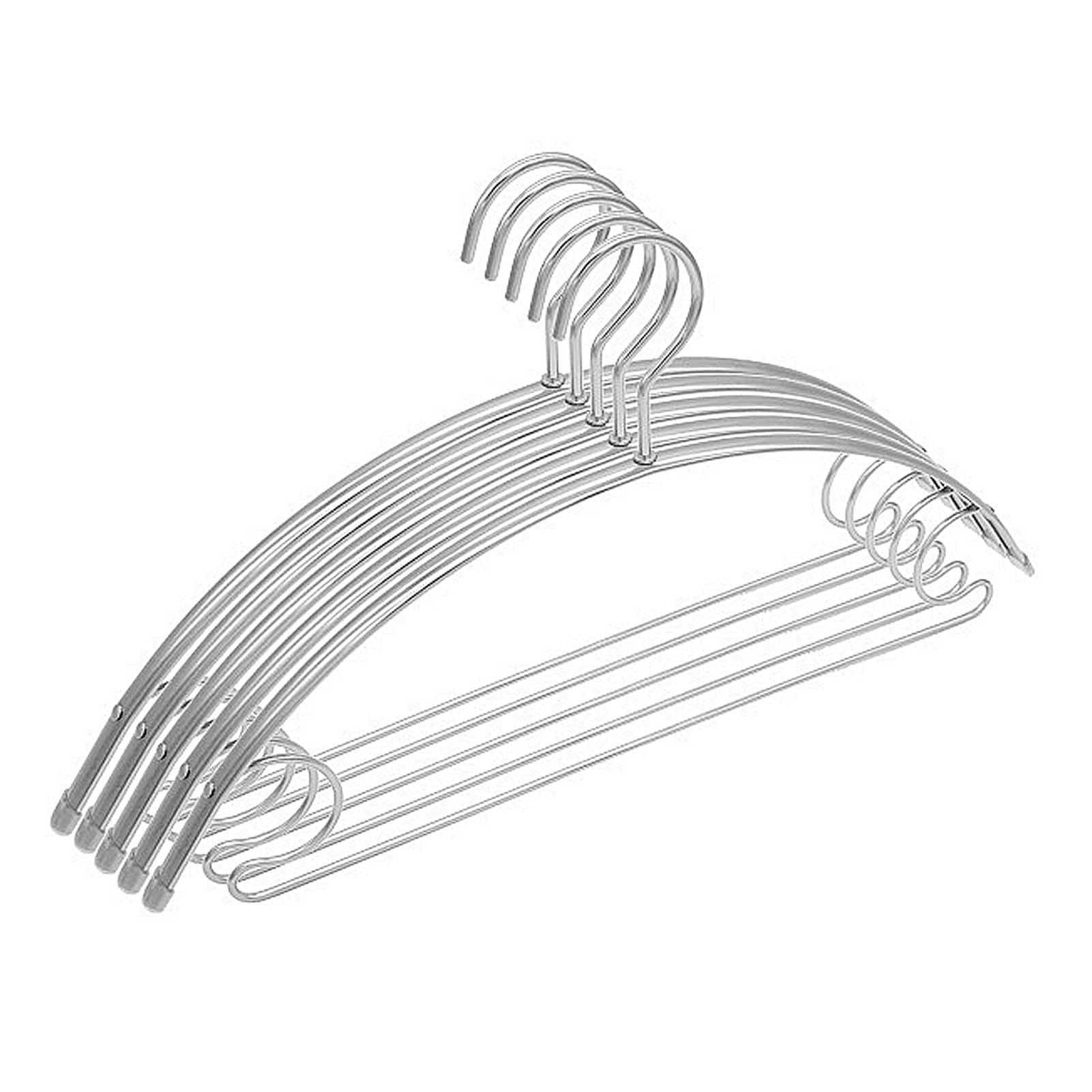 Cintres de manteau adulte en métal pour penderie organisée avec barre costume 42 cm