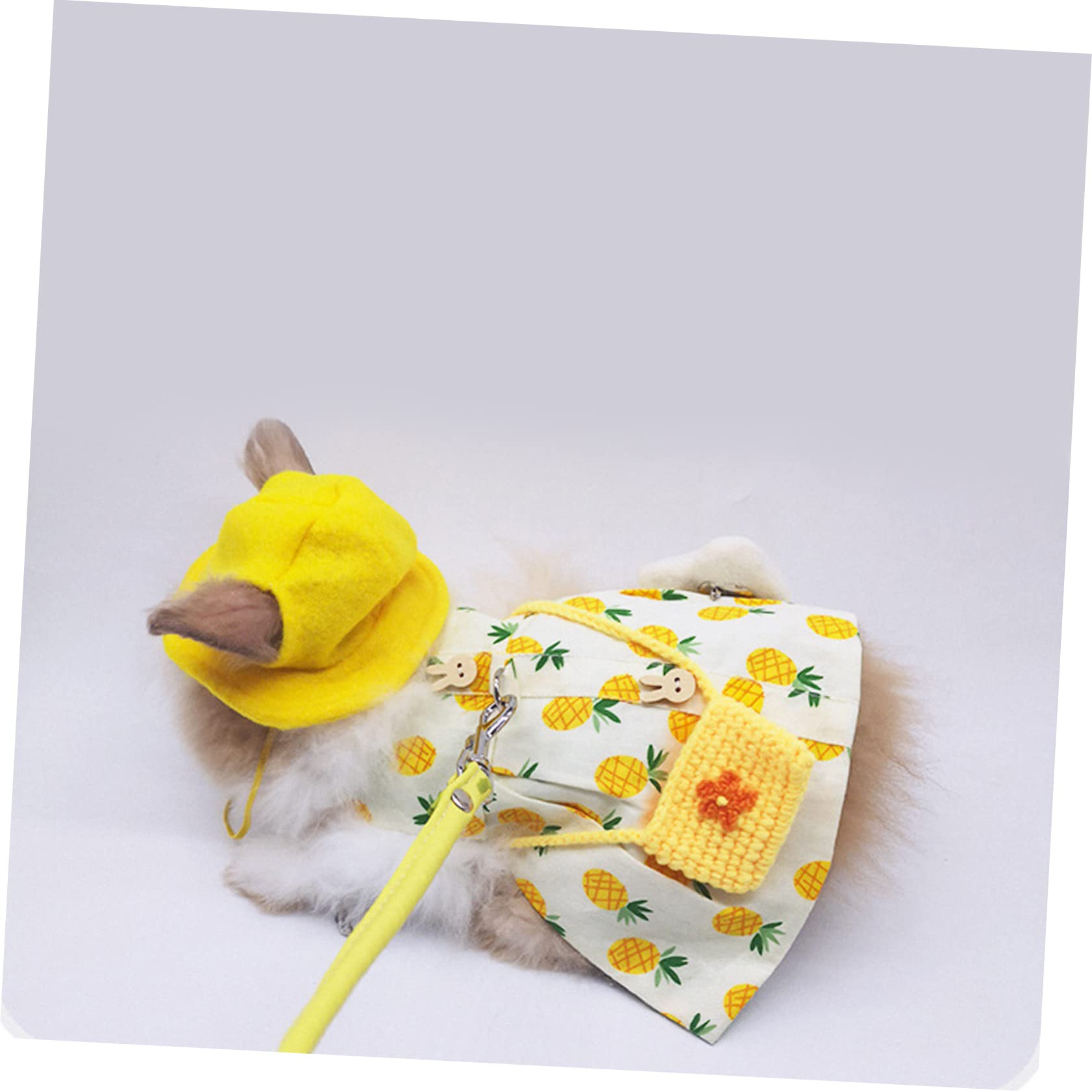 Beavorty 3sätze Bunny Suit Mit Und Tasche Weicher Hasenanzug Für Kleintiere Verstellbares Geschirr Für Kaninchen Und Andere Kleintiere Süßes Design Mit Dekoration
