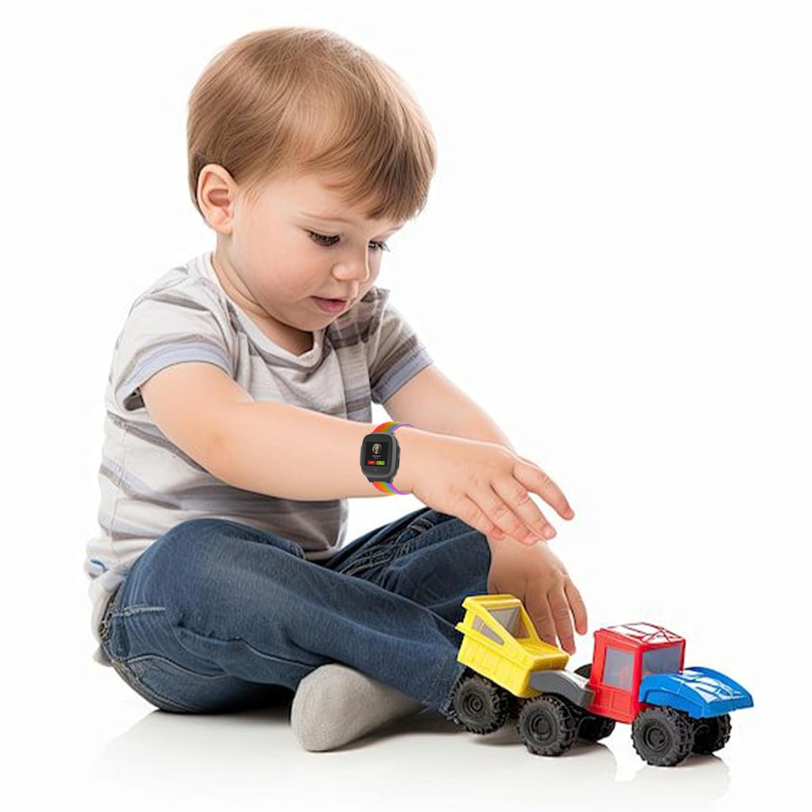 3-Pièces Bracelet de Montre pour XPLORA X5 Smartwatch Enfants Sport en Nylon Bracelets Compatible avec XPLORA X5 Play/XGO 2/XGO 3 Remplacement Fille Garçon