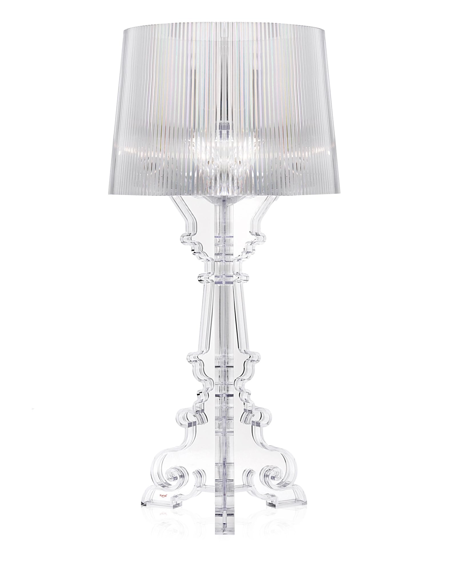Kartell Bourgie Lampada da Tavolo, Dimmerabile E14, 40 W, Cristallo