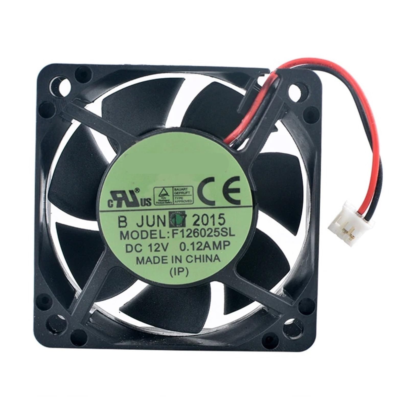 JJKKOZVQF F126025SL 6cm 60mm fan 60x60x25mm DC12V 0.12A 2pin Quiet cooling fan