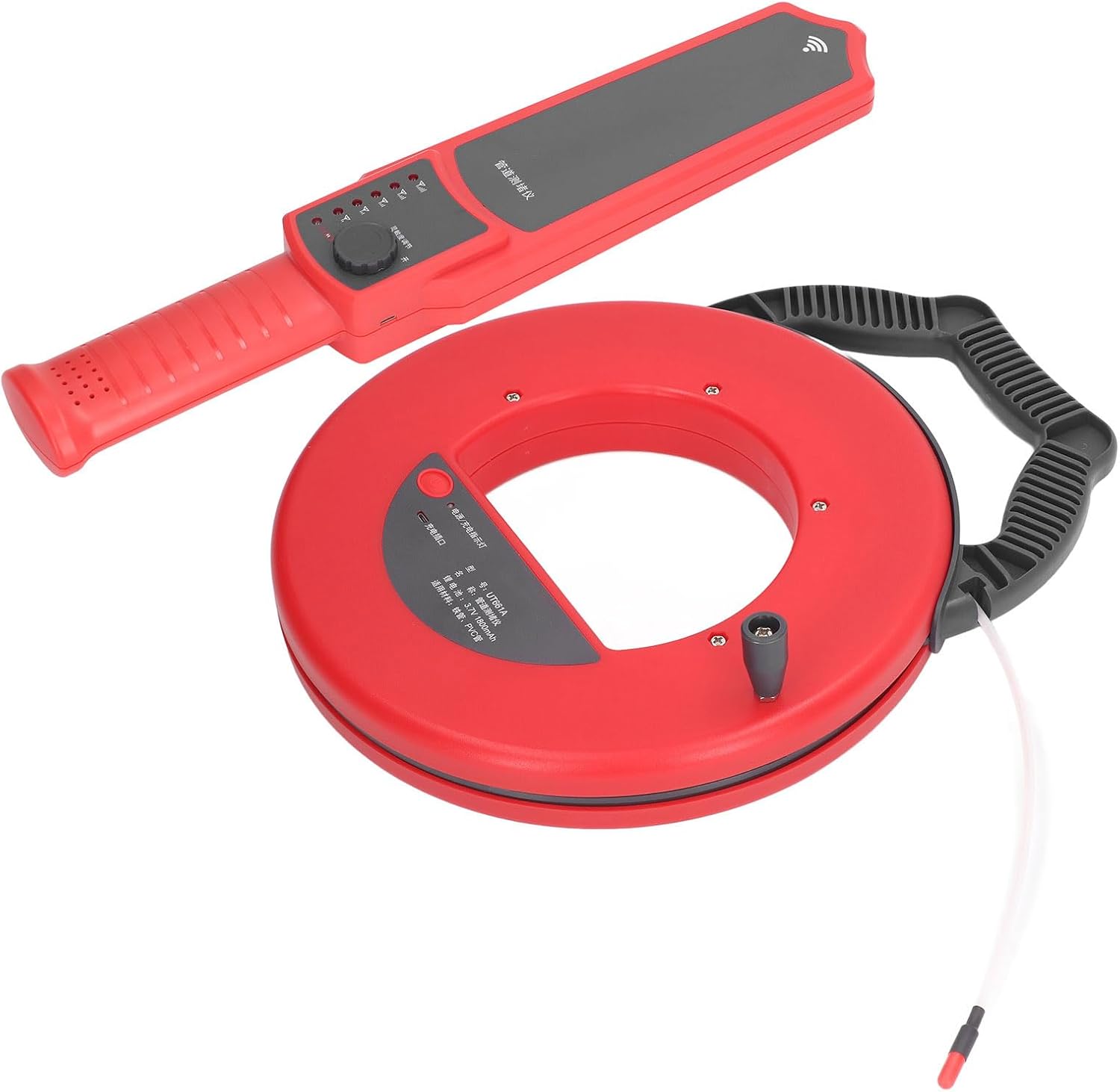 Pipe Blockage Detector Locators Pipe Blockage Detector, Wall Pipe Scanner Water Pipe Wall Scanner 30M Pipeline Detector Metal PVC Water Pipes Clogging Tool