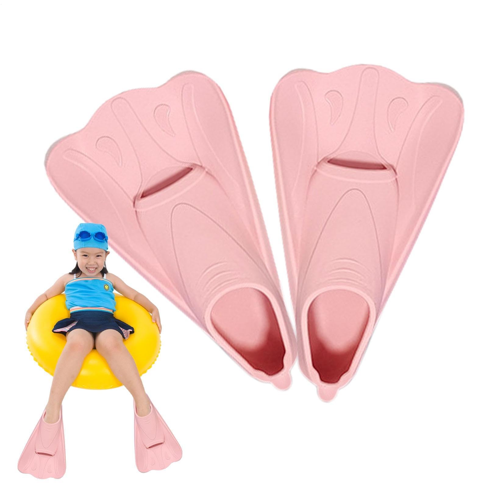Schwimmflossen Kinder | Schnorcheln Tauchtraining Flossen Weiche Kurze | Flossen | Schwimmausrüstung für Brust-Freestyle-Trainingszubehör für Anfänger