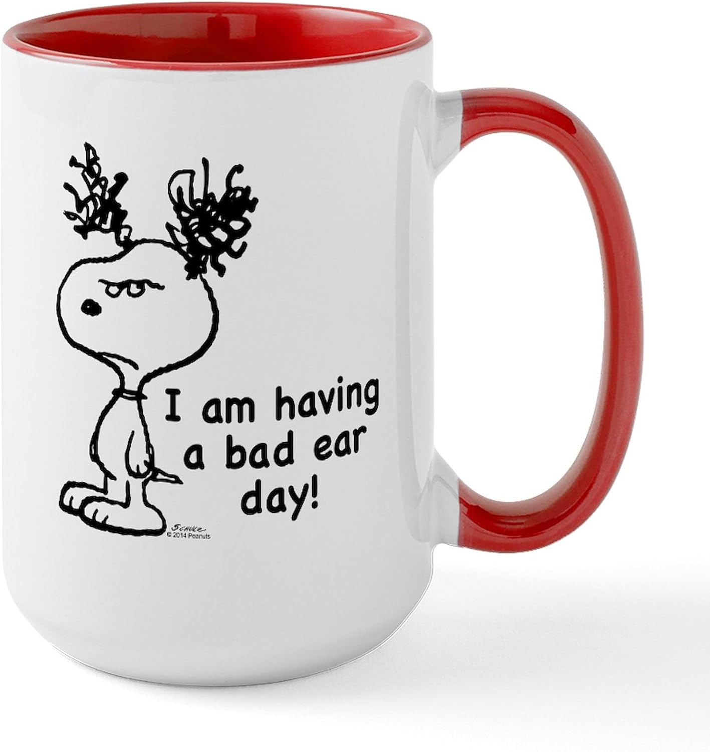 CafePress Springtime Snoopy Large Mug 15 oz (444 ml) Ceramic Coffee Mug