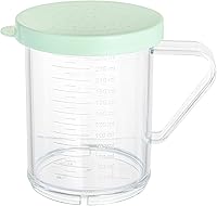 Vista 16 de Restaurantware RW Base - Mezclador de especias de plástico transparente de 10 onzas, 1 coctelera reutilizable para frotar en seco, incluye tapa