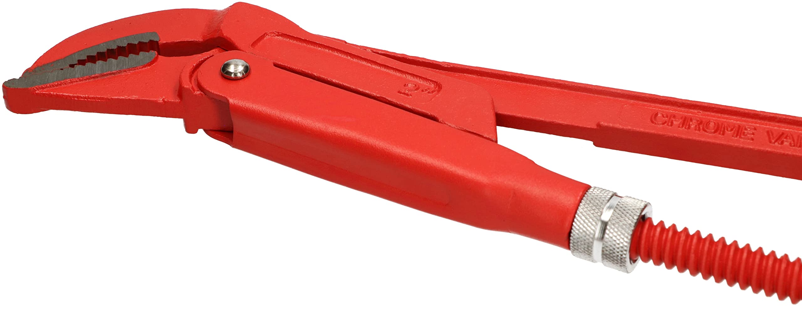 KOTARBAU® Eckrohrzange 45° „Schwede“ 2" max. Rohr - Ø 80 mm aus Chrom-Vanadium-Stahl Rohrzange Wasserrohrzange Wasserpumpenzange