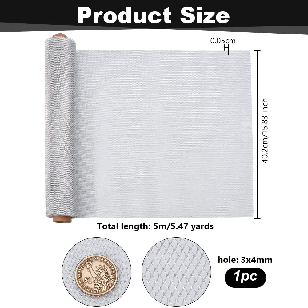 OLYCRAFT Wire Mesh Roll 15.8 Inch by 16.4 Feet Aluminum Sculpting Wire Meshes for Sculpting Clay Craft 0.5mm Thick Metal Mesh Sheet Sculpting Meshes Screen for Arts and Craft