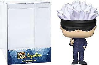 Funko Satoru Gojo: P o p ! Animation Vinyl Figurine Bundle with 1 Compatible 'ToysDiva' Graphic Protector (1114-61357 - B)