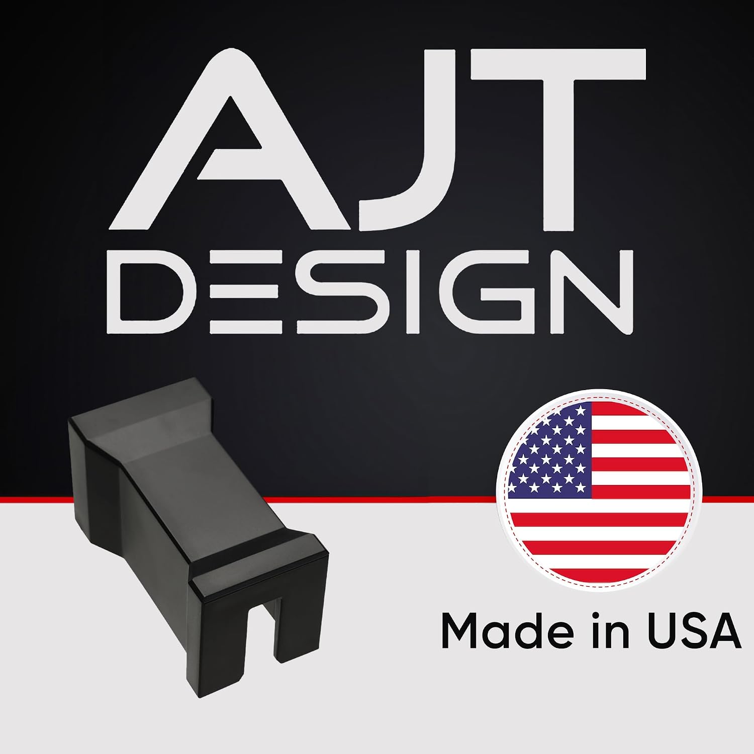 AJT Design Oversize Cup Holder Insert for 2024+ Toyota Tacoma, 3.75 inch Diameter - Black