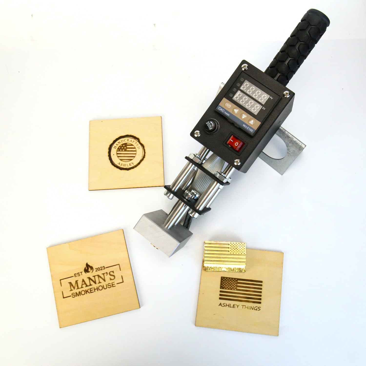 Custom Electric Branding Iron For Wood 110v500w Iron With Digital Temperature Control Suitable For Plug And Use In The Usa Branding Iron With Custom Stamp Leather Stamp (2.5inch/6.35cm)