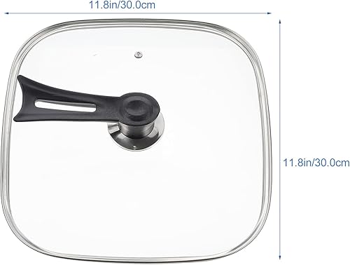 Miniatura 2 de UPKOCH Tapa de olla transparente con mango de perilla, cubierta de olla transparente, protector de cacerola, utensilios de cocina para estufa,