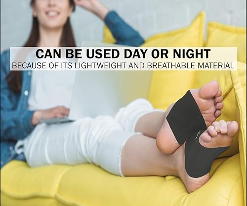 Miniatura 5 de Physix Gear Sport Soportes de arco para fascitis plantar, 2 pares (1 par beige + 1 par negro) S