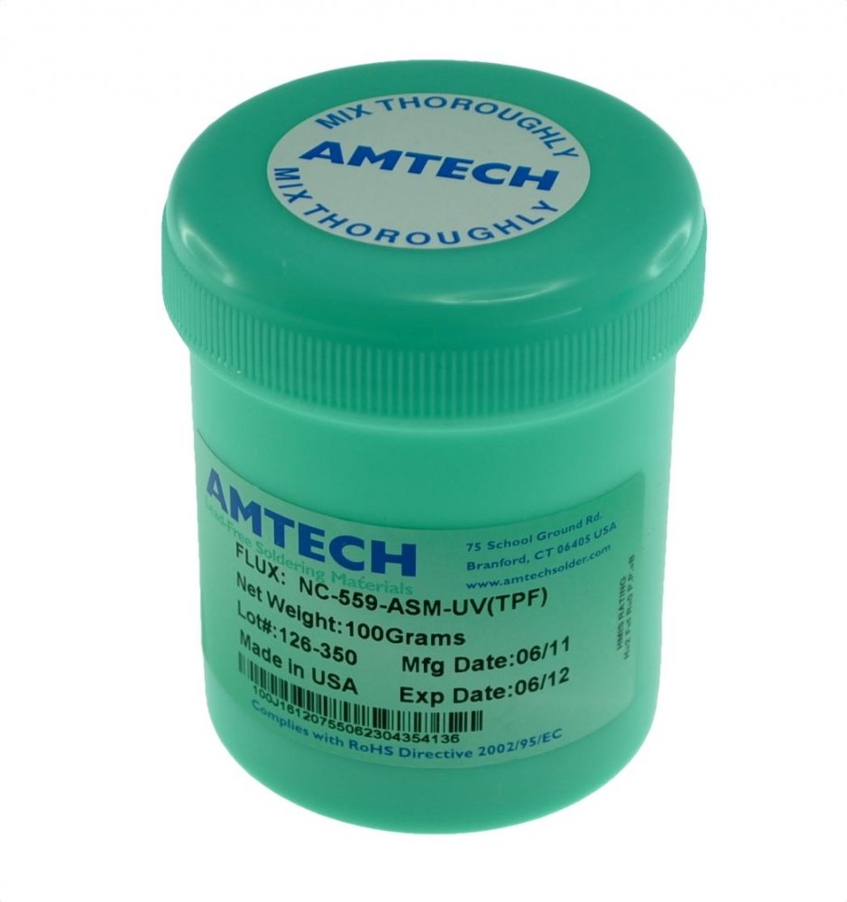 Flux de soudure sans plomb Amtech NC-559-ASM-TPF en seringue de 100cc
