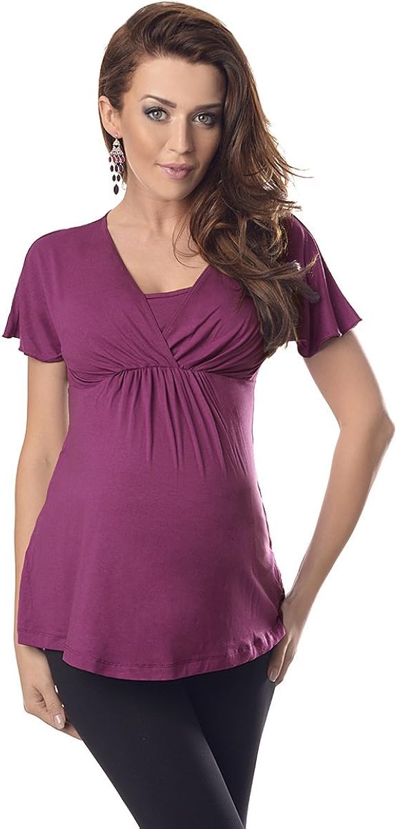 Comfortable 2in1 Maternity and Nursing Top Tunic 7042 Variety of Colours at  Women’s Clothing store
