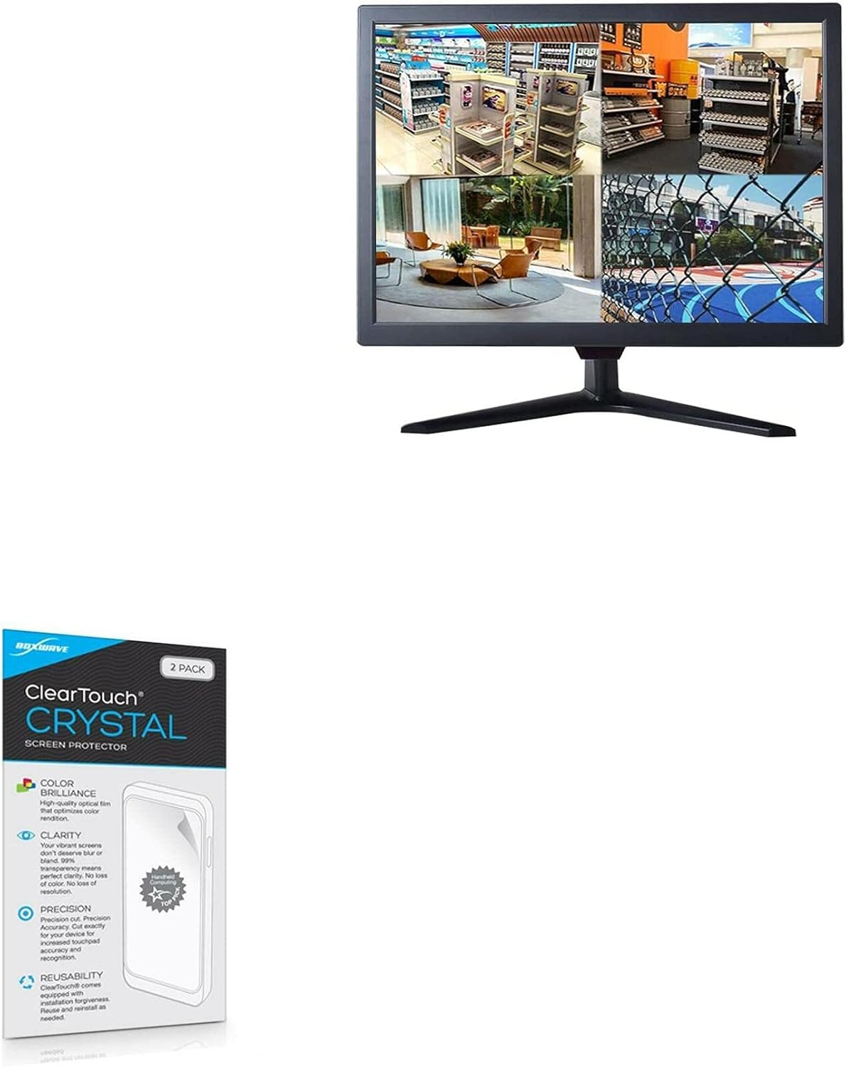 BoxWave Screen Protector Compatible with Cocar CCTV169-18 - ClearTouch Crystal (2-Pack), HD Film Skin - Shields from Scratches