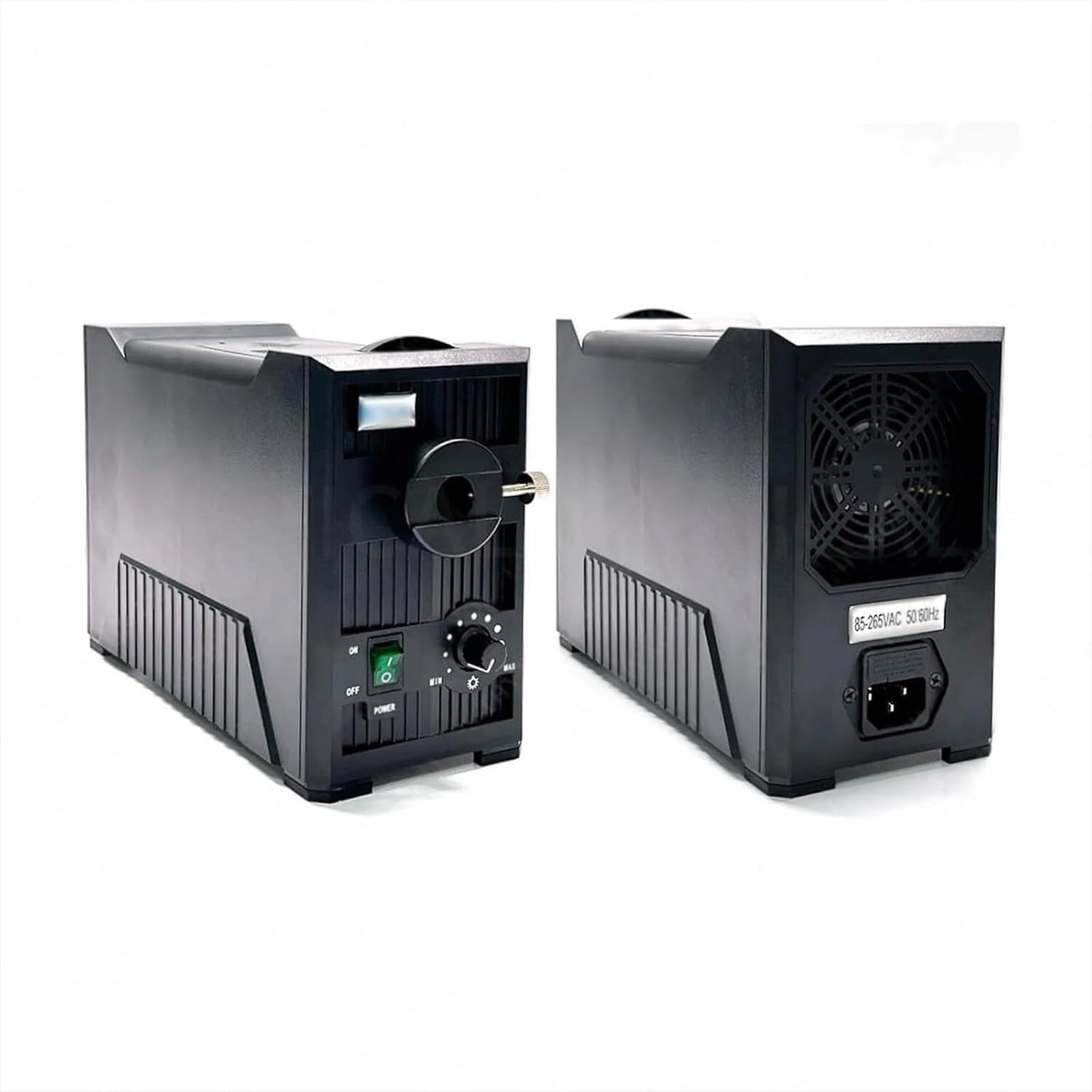 Fuente de luz LED fría de cuello de cisne doble, iluminador de microscopio de fibra óptica, brillo ajustable, 570-900 nm, para experimentos científicos y trabajos de laboratorio