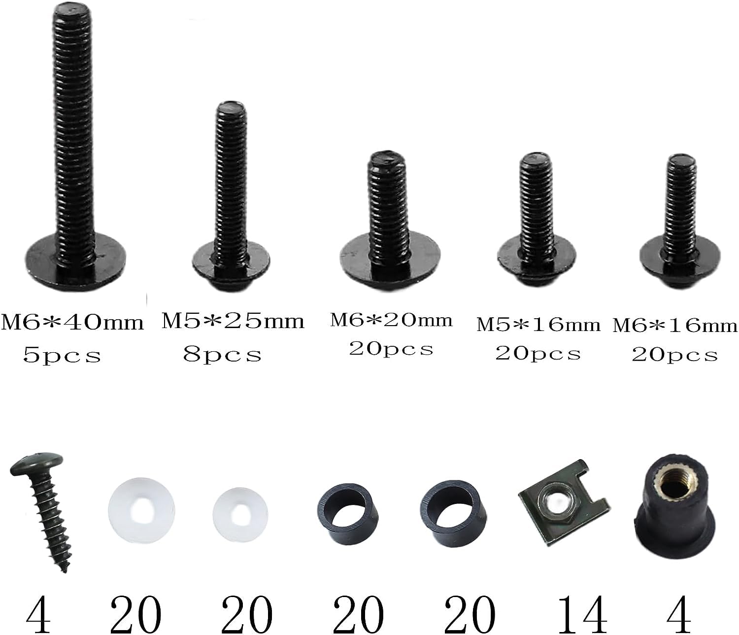 Boulons De Carénage De Moto Universels Vis Et Écrous De Corps De Moto