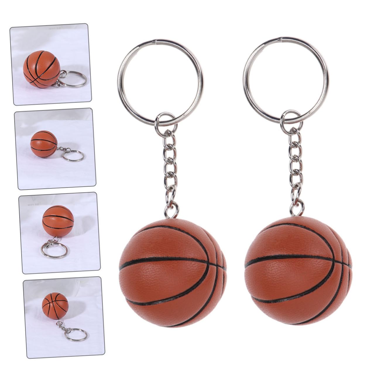INOOMP Pendente di simulazione di pallacanestro uffizi borse taschen portachiavi da basket creativo decorazioni di pallavolo portachiavi di basket di simulazione mini portachiavi pu