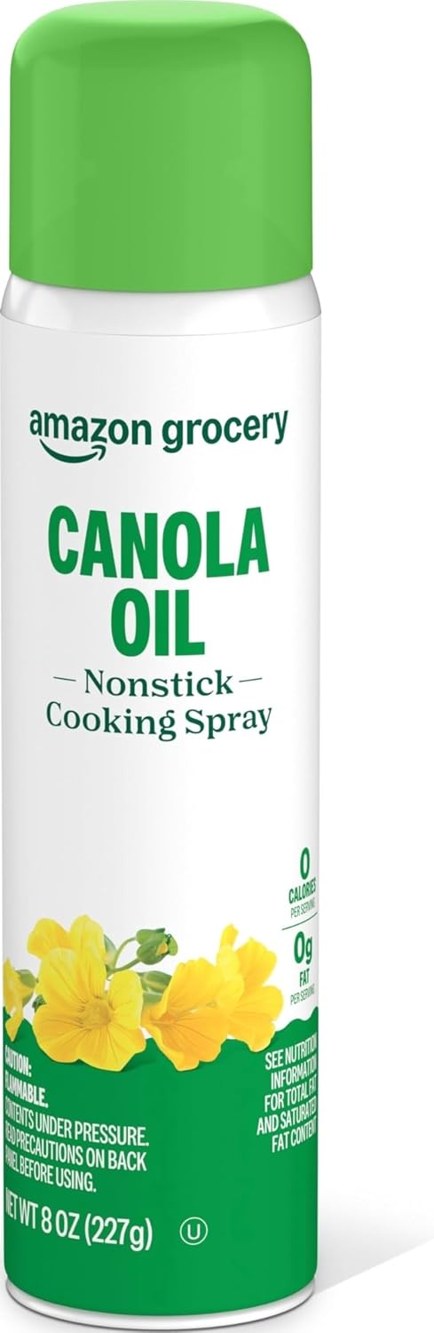 Amazon Fresh, Canola Oil Nonstick Cooking Spray, 8 Oz (Previously Happy Belly, Packaging May Vary)