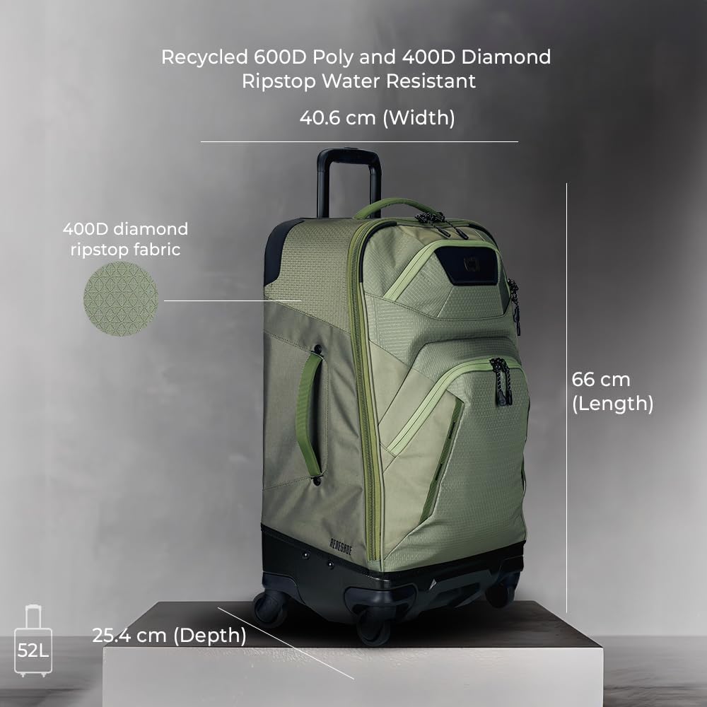 OGIO Renegade Wheeled Spinner Luggage (26L, Leaf Clover)