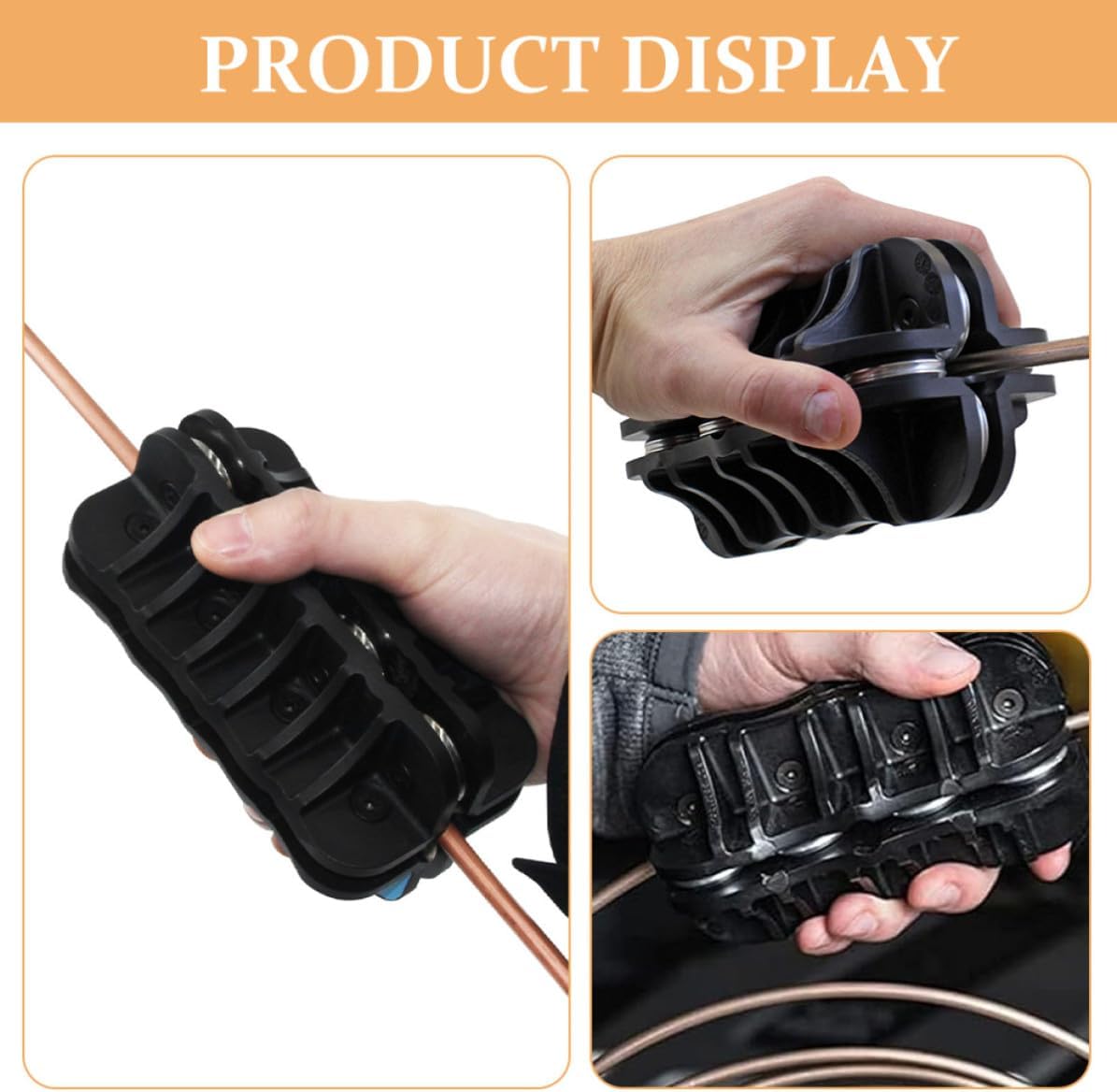 Portable Handheld Tube Straightener Tool for Copper Pipes and Brake Tubing with Versatile Applications and Leak Prevention, Suitable for Industrial and Home Use, 3/4 Inch Plastic