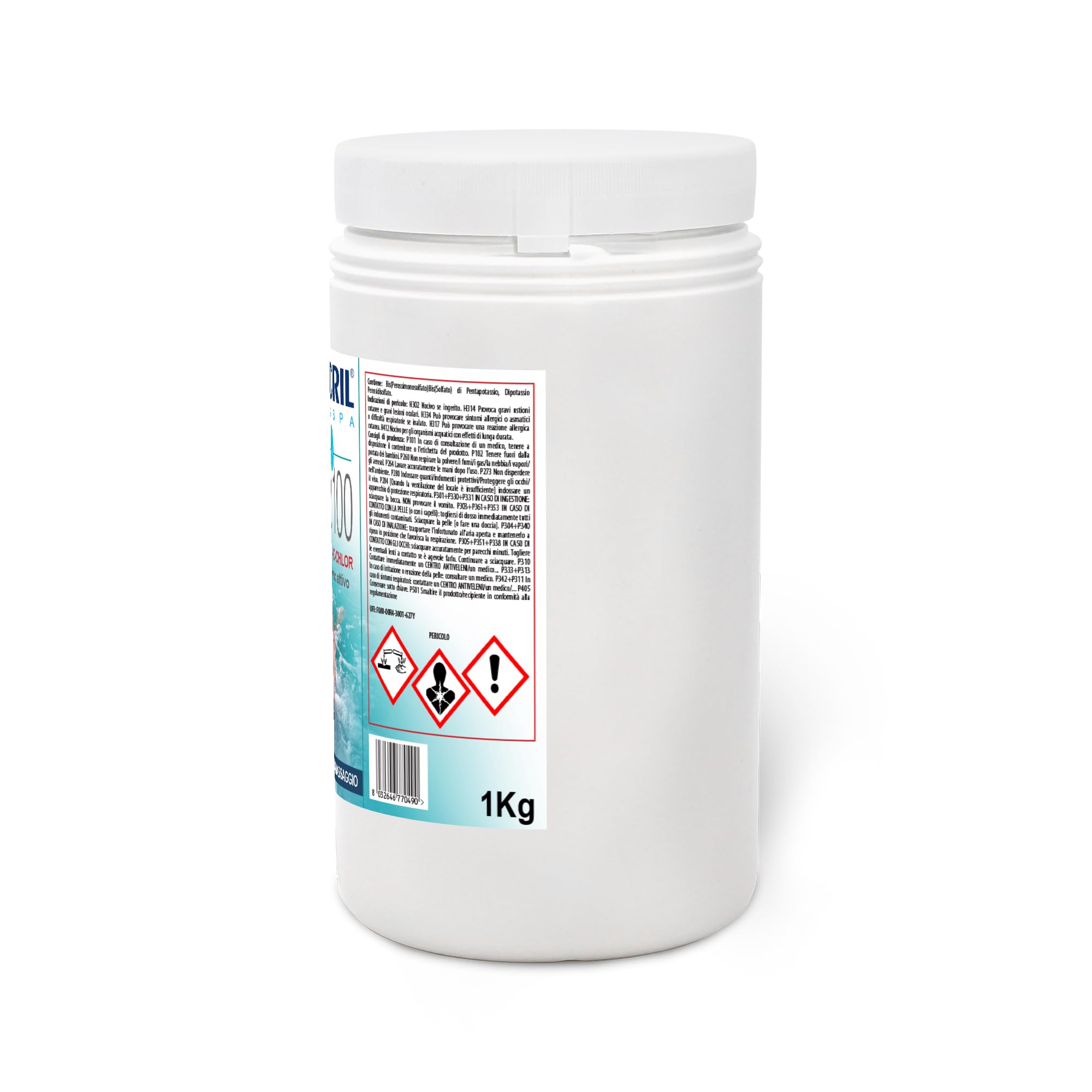 Metacril OxiNet 100, Ossigeno Attivo in Pastiglie da 100 gr - 1 Kg | Ideale per Piscina o Spa Idromassaggio di qualsiasi Marca o Modello