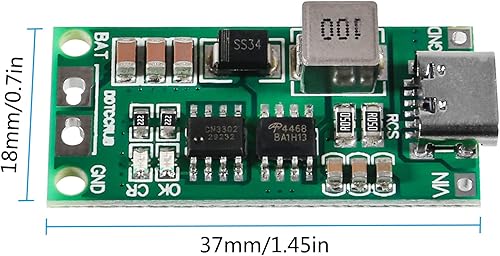 Miniatura 5 de AITIAO 2 unids 2S 4A Tipo-C USB Li-ion Batería de carga de la placa de protección de carga Boost módulo de carga DC 8.4V 12.6V 16.8V