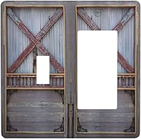 Vista 96 de Farmhouse Coffee Primitive Coffee Bean Kitchen 3 Gang Triple Interruptor de Luz de Palanca Cubierta de Placa de Pared Placa Frontal Eléctrica