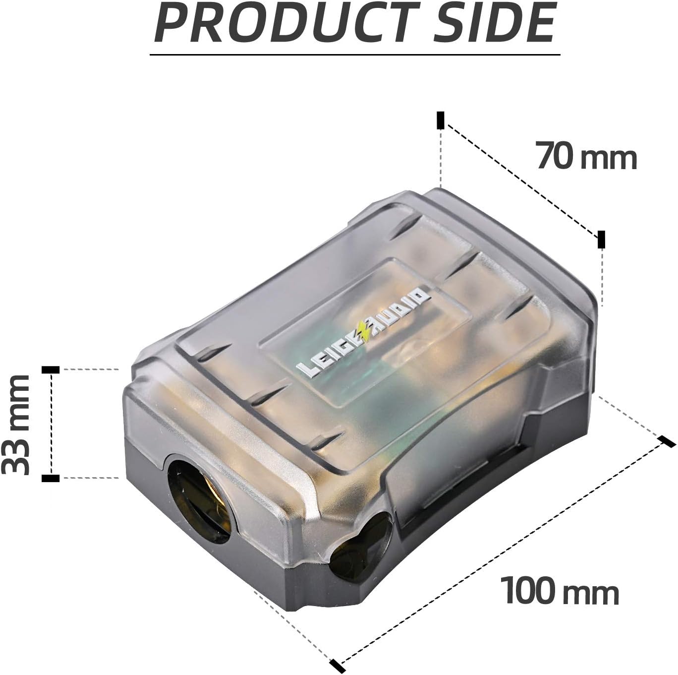 Gеt Dіѕсоunt 70% Prісе LEIGESAUDIO Copper 0/4 Gauge to 4/8 Gauge 60 Amp Mini ANL 3 Way Fuse Holder Distribution Block