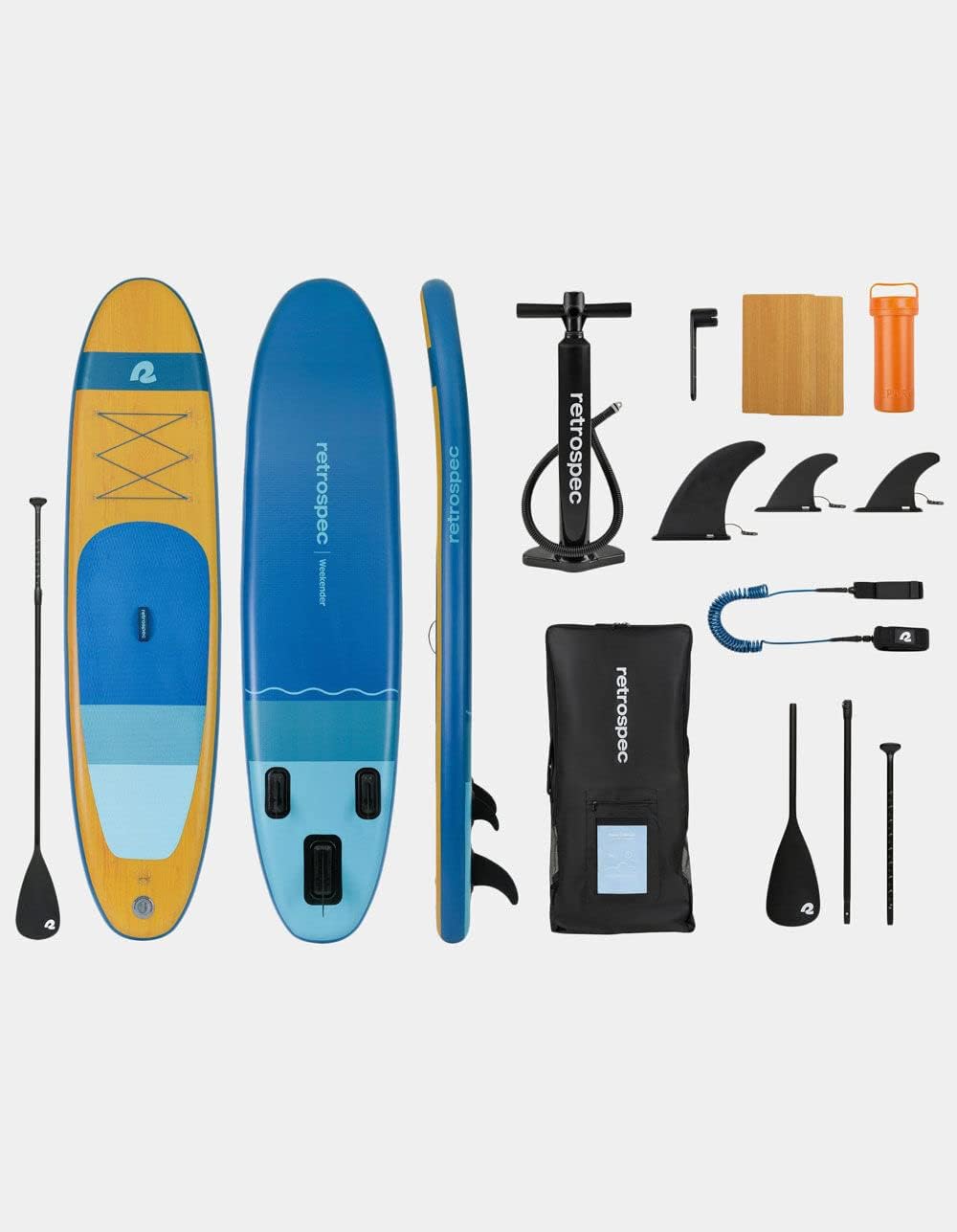 Retrospec Weekender 10' Inflatable Stand Up Paddleboard