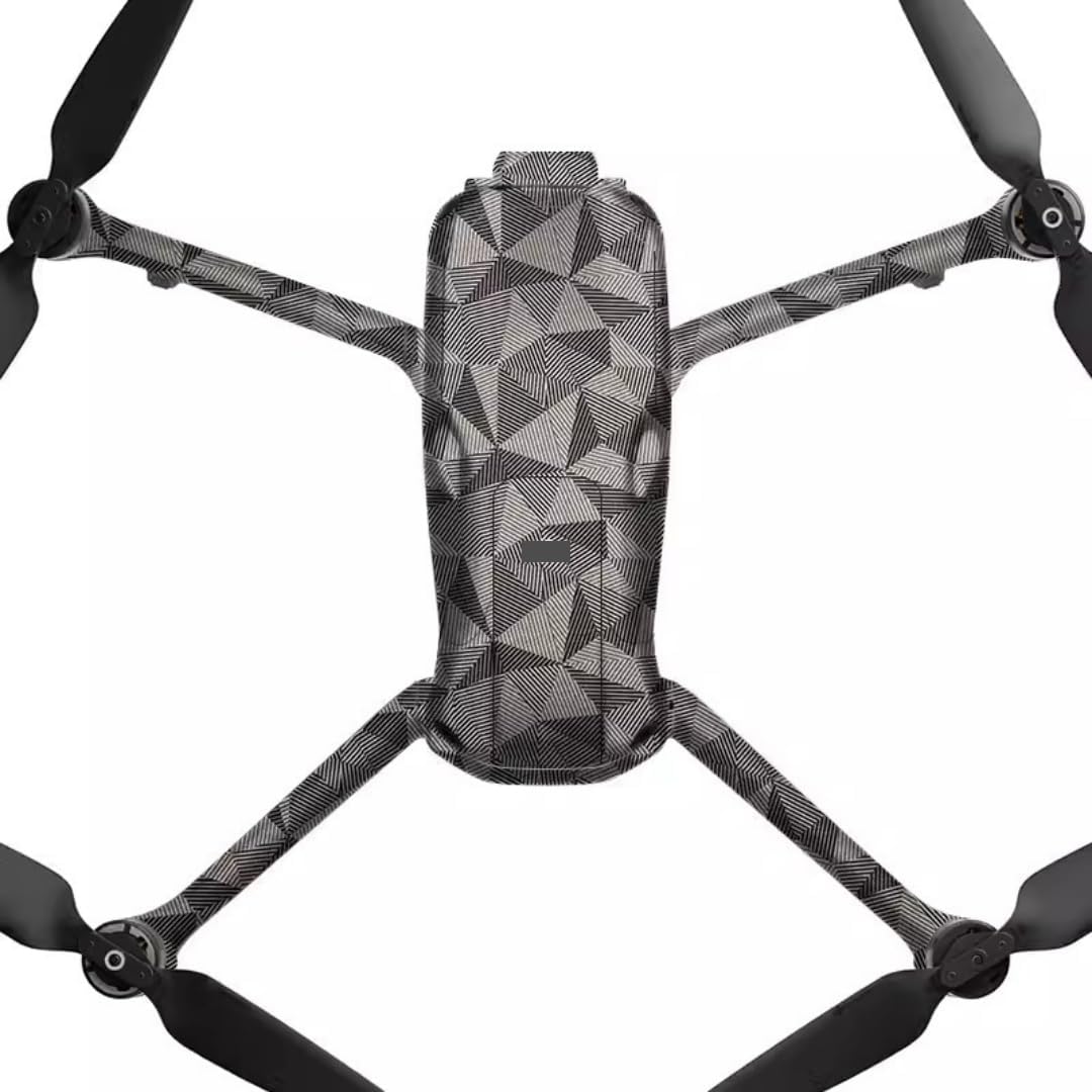 AIR3 Anti-Scratch Vinyl Wrap Film Decal Skin for DJI Air 3 Camera Body Accessories Protective Sticker Protector Coat (Triangle Titanium)